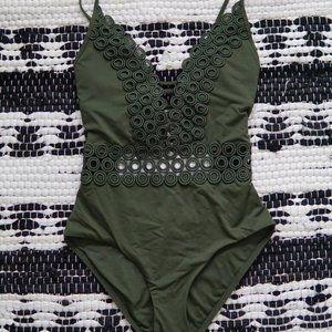 Green One Piece Swimsuit